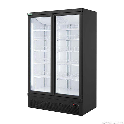 FED LG-1000BGBM 2 Door Drink Fridge 1081Ltr