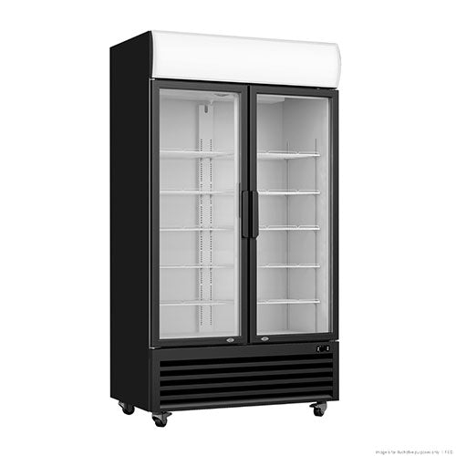 FED LG-1200BP 2 Door Drink Fridge 1075Ltr