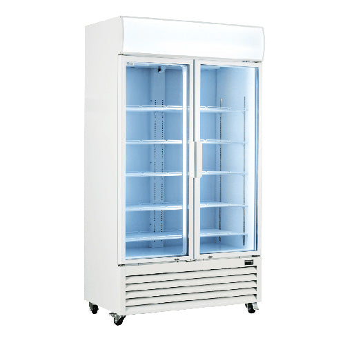 FED LG-1200GE 2 Door Drink Fridge 1091 Ltr